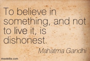 Belief and Dishonesty Gandhi